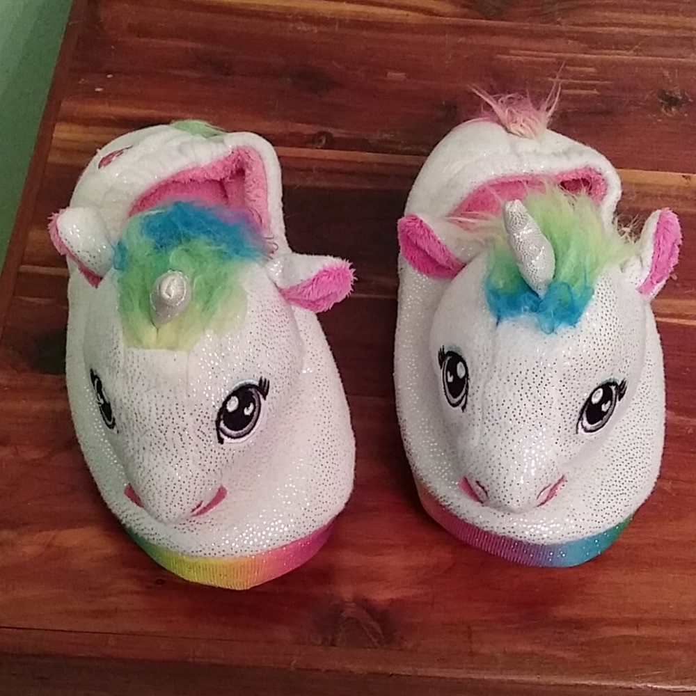 Build a bear kids hard sole slippers